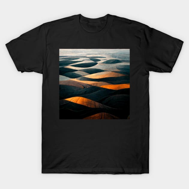 Metallic sandy desert painting T-Shirt by Riverside-Moon